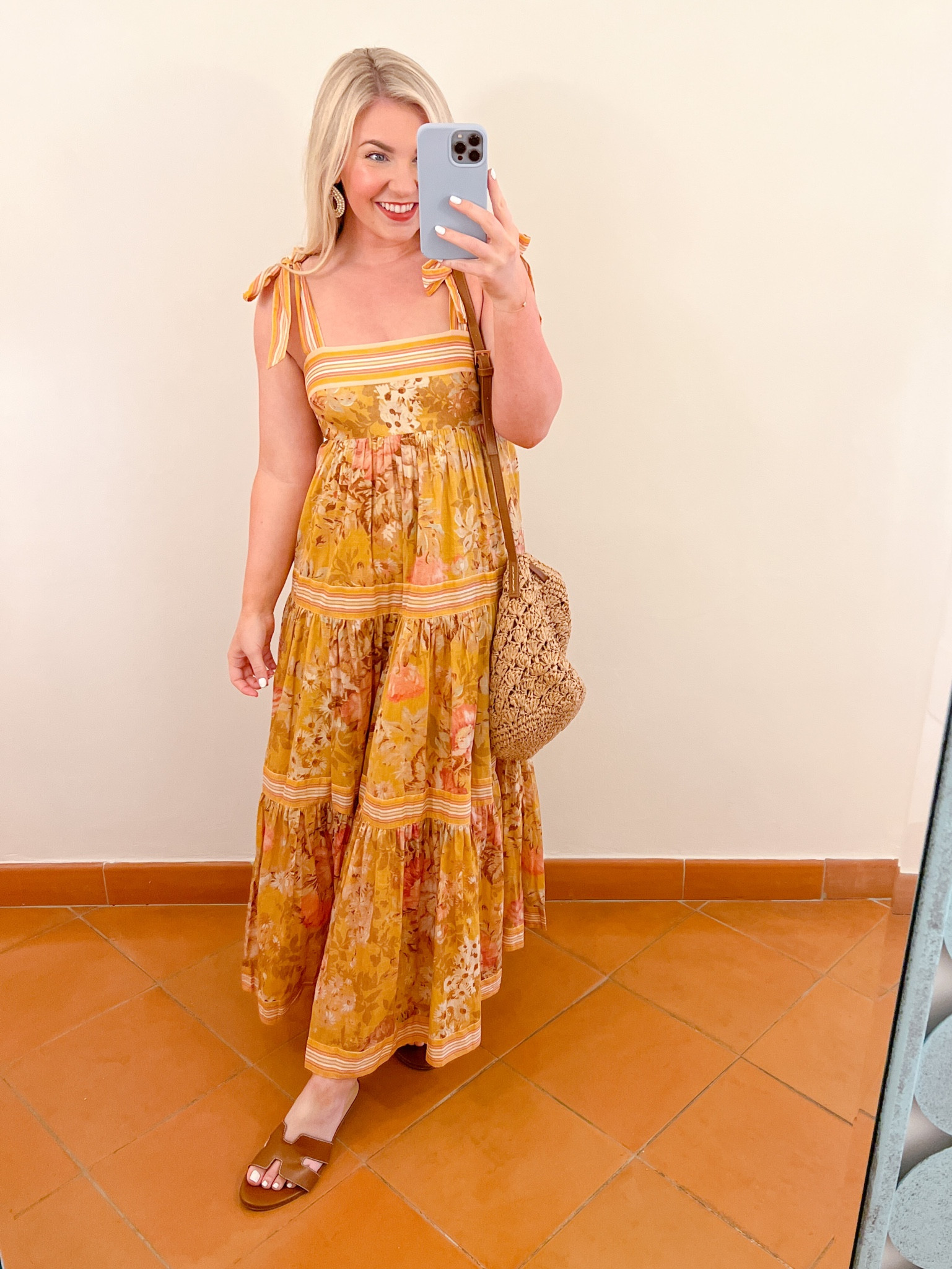 Floral Maxi Dress in Amalfi #LTKwedding #LTKhoneymoon #LTKItaly #Amalfi
