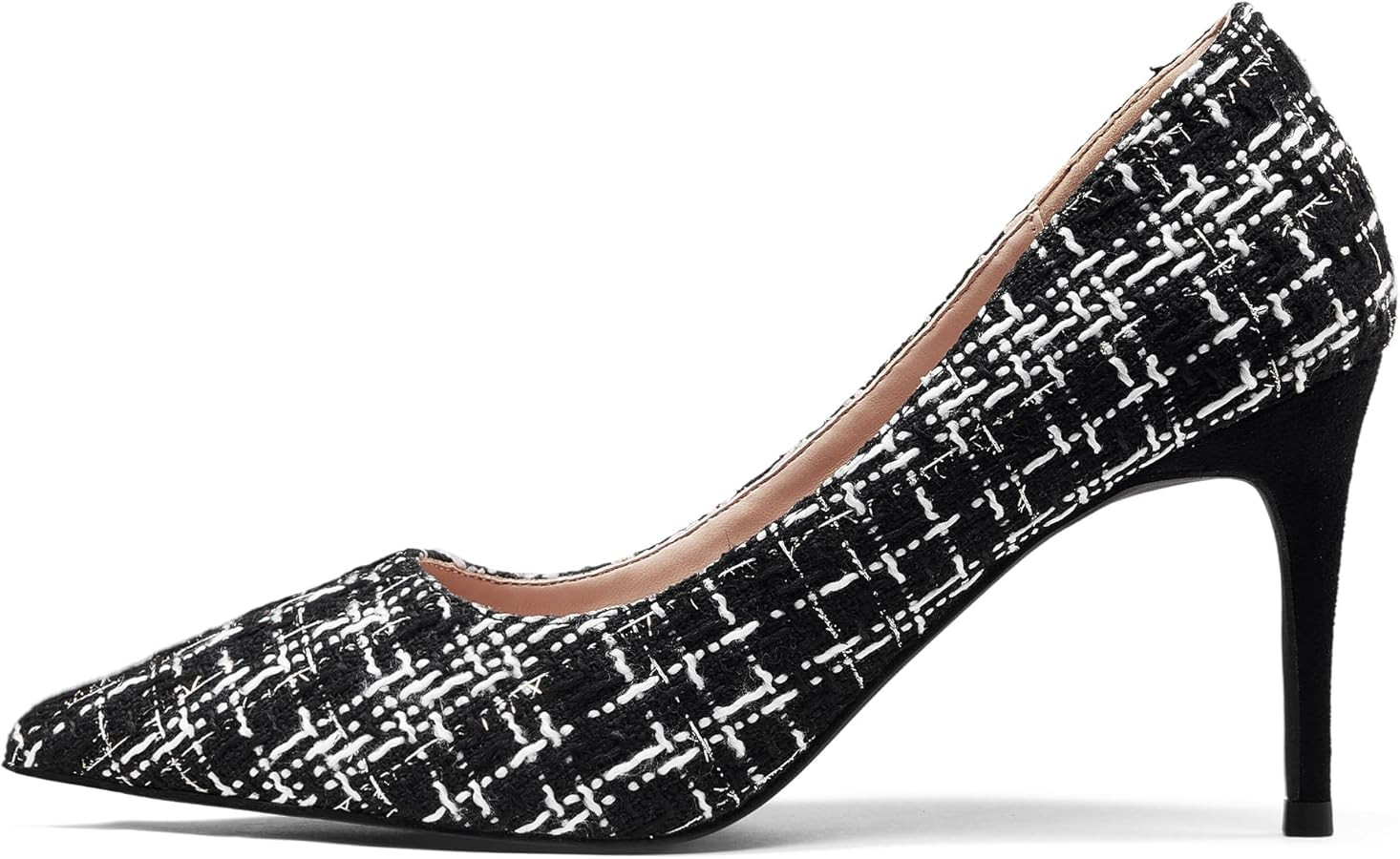 Elisabet Tang 3 in Classic Pointy Pull on Heeled Wedding Pumps - Comfortable Stiletto Closed Toe ... | Amazon (US)