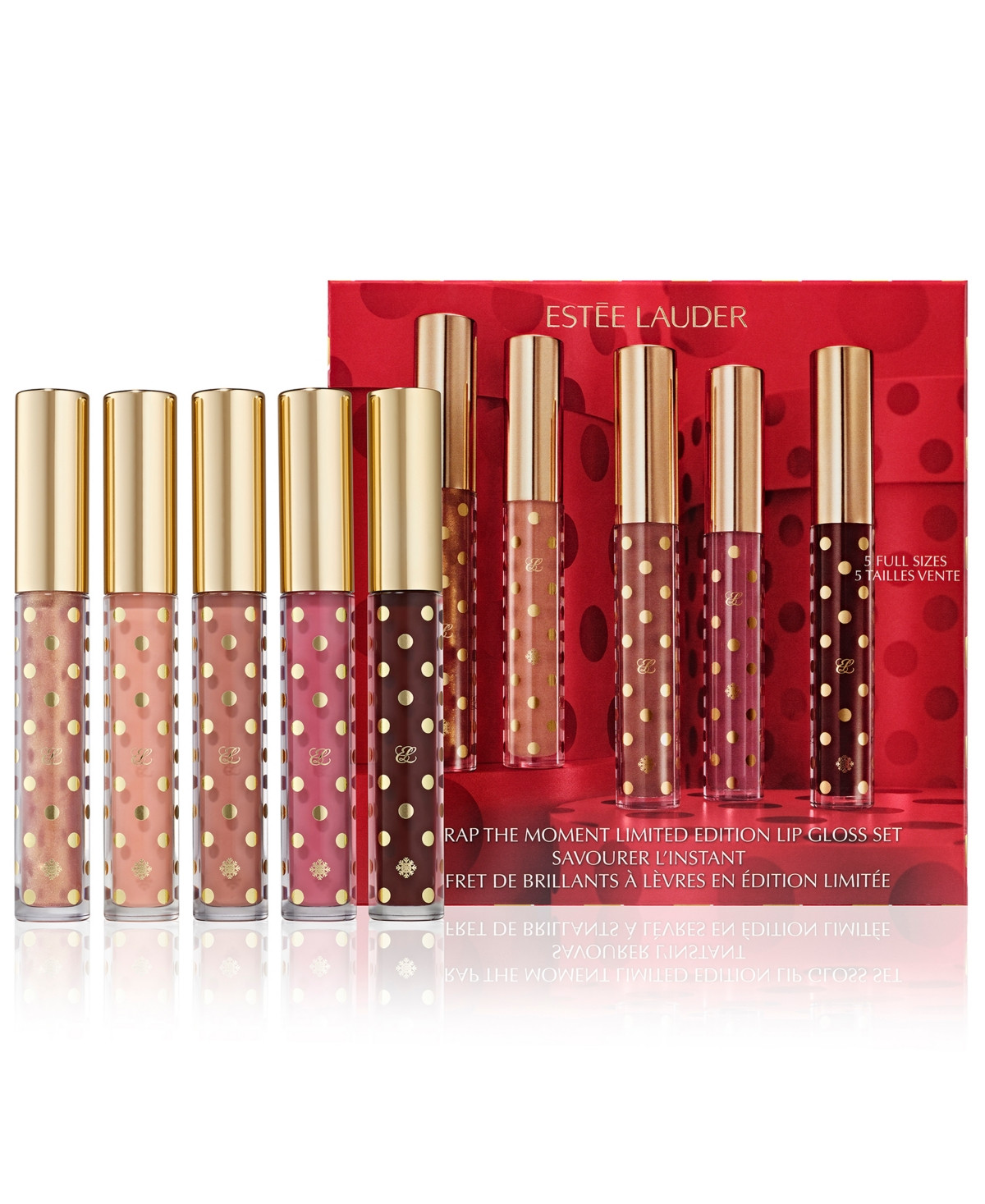 Estee Lauder 5-Pc. Unwrap The Moment Holiday Lip Gloss Set | Macy's