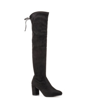 Olivia Miller Women's Charlotte Over-The-Knee Regular Calf Chunky Heel Boots Women's Shoes | Macys (US)