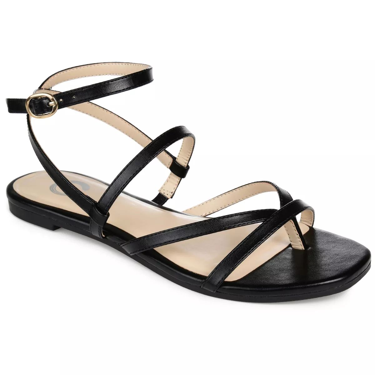 Journee Collection Womens Serissa Multi Strap Flat Sandals | Target