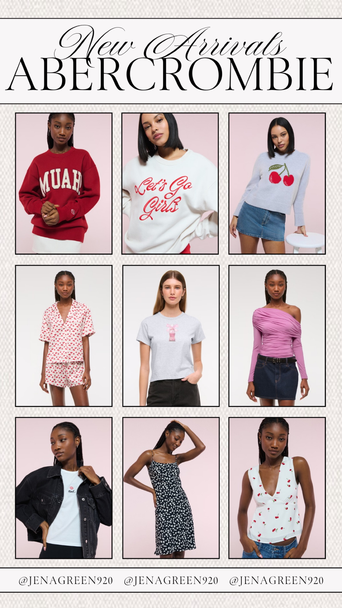 Abercrombie New Arrivals | Abercrombie Valentines Day | Abercrombie Fashion | Cherry Pajamas | Abercrombie Sweatshirts 

#LTKSeasonal #LTKStyleTip #LTKFindsUnder100