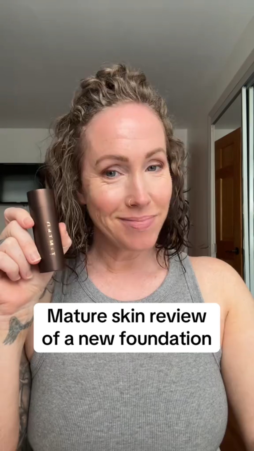 Mature skin review of a new foundation #newmakeup #makeupreview #foundationreview #matureskinmakeup