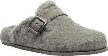 COACH Signature Genuine Shearling Lined Buckle Mule (Men) | Nordstrom | Nordstrom