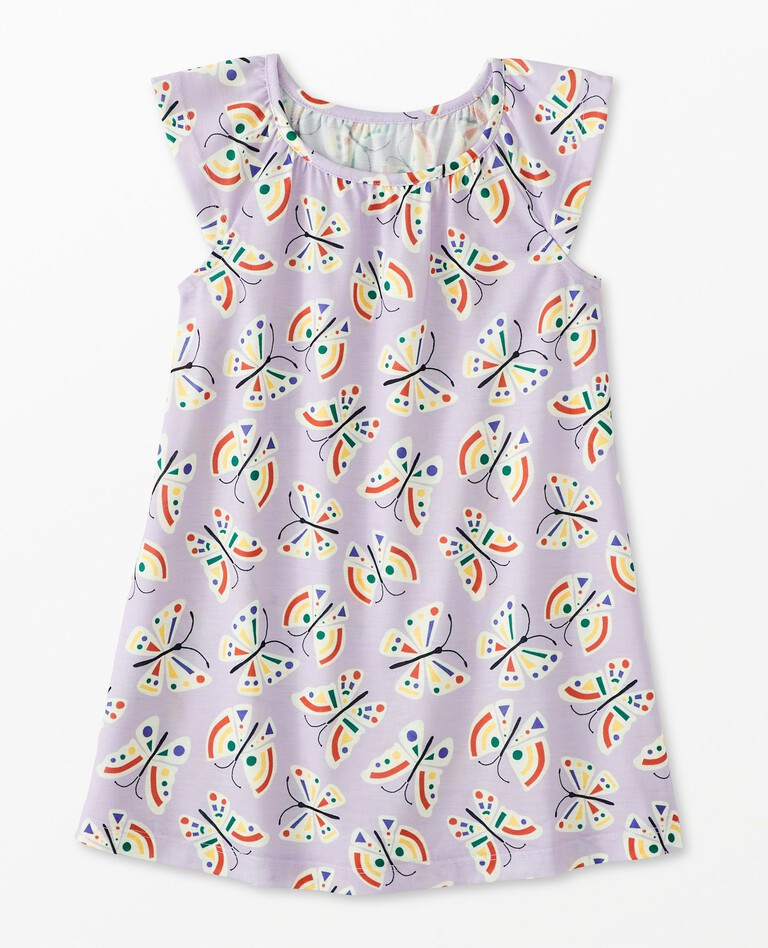 Print Short Sleeve Nightgown | Hanna Andersson