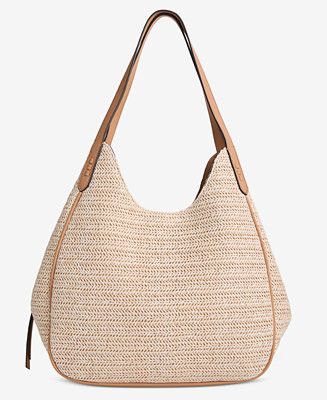 Straw Medium 4-Poster Tote, Exclusively at Macy's | Macy's