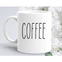 Rae Dunn Inspired Mug  Coffee Mug  Ceramic Mug  Minimalist Gift  Rae Dunn  Coffee Decal  Southern Mugs  Gift Mug  Xmas Gift  Gift | Etsy (US)