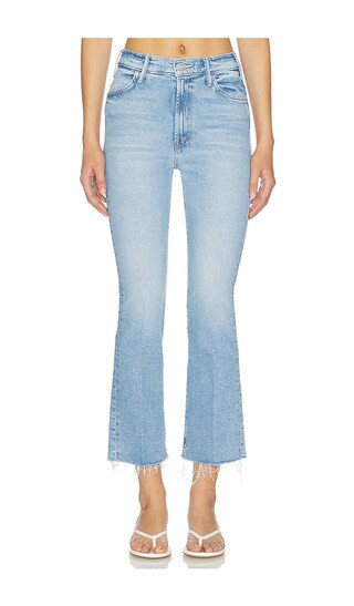 MOTHER Lil Petite Hustler Ankle Fray Jeans in Blue. - size 31P | Revolve Clothing (Global)