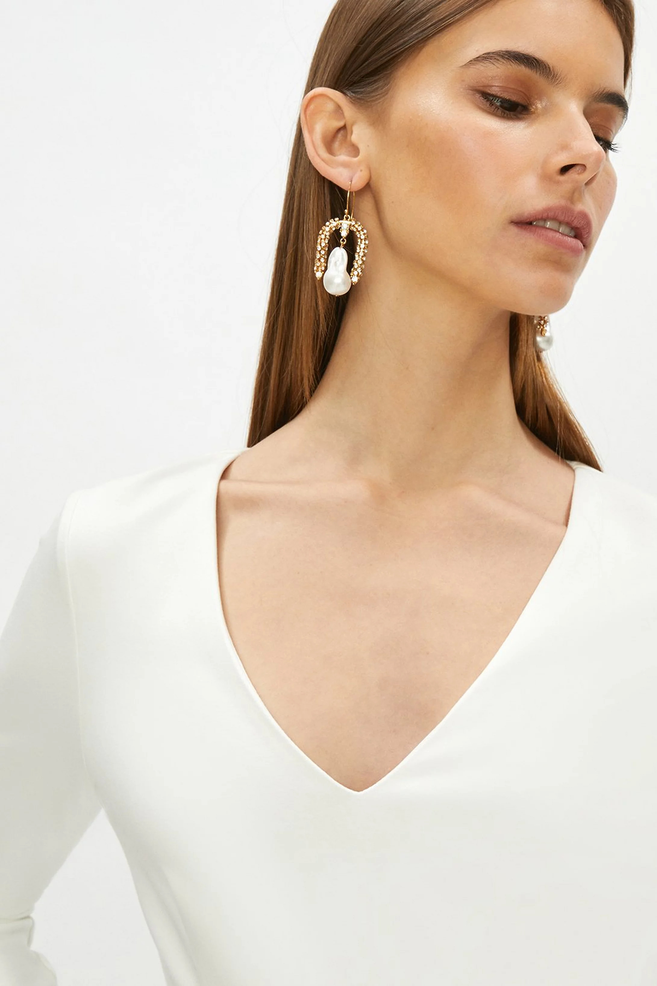 V Neck Full Skirt Midi Dress | Coast UK & IE