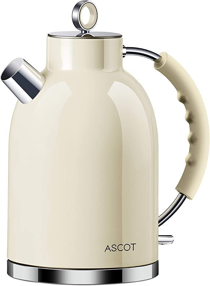 Amazon.com: Electric Kettle, ASCOT Stainless Steel Electric Tea Kettle, 1.7QT, 1500W, BPA-Free, C... | Amazon (US)