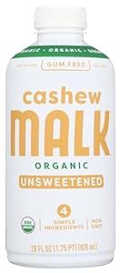 MALK Organic Unsweetened Cashew Malk, 28 FZ | Amazon (US)