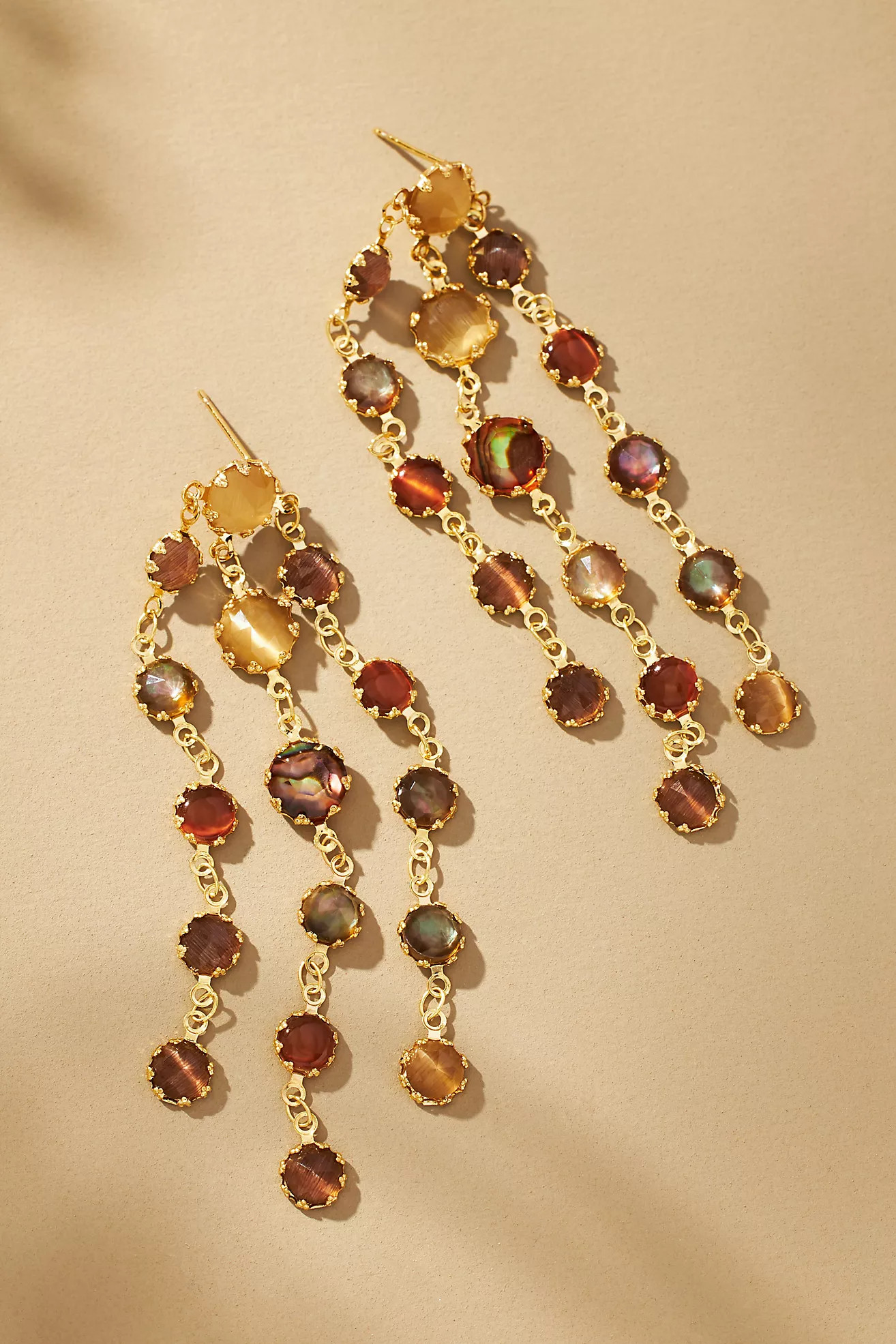 Crystal Fringe Drop Earrings | Anthropologie (US)