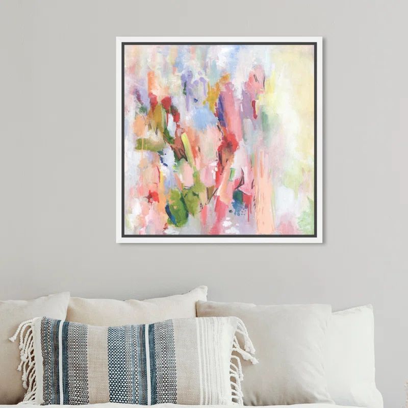 Abstract Floral Beauty - Graphic Art on Canvas | Wayfair North America