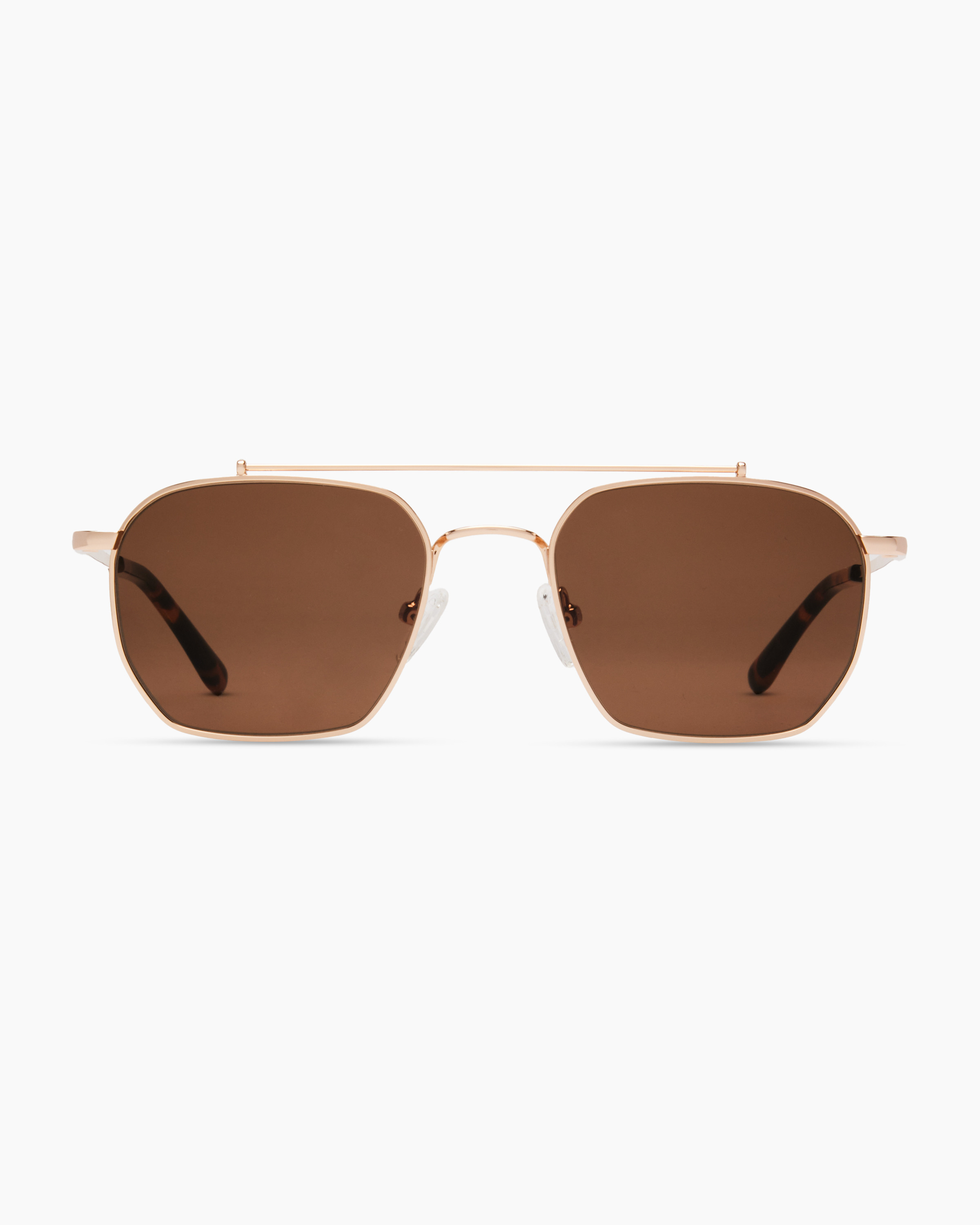 Quince | Baja Polarized Stainless Steel Sunglasses in Gold with Brown lens, Size Standard, Cellulose Acetate | Quince