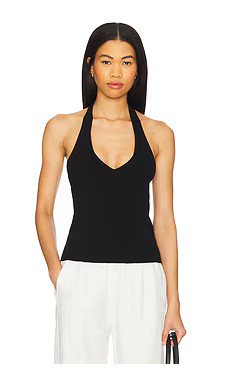 EAVES Alder Knit Halter in Black from Revolve.com | Revolve Clothing (Global)