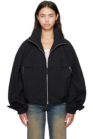 Acne Studios - Black Nylon Jacket | SSENSE