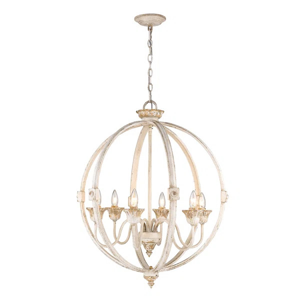 Susie 6 - Light Candle Style Globe Chandelier | Wayfair North America