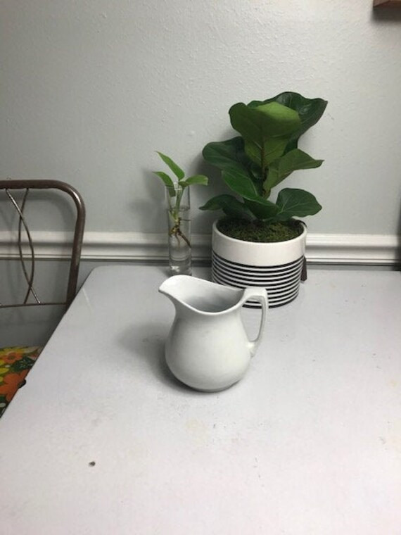 Vintage  Ironstone  Woods and Sons  Small White Pitcher  | Etsy | Etsy (US)