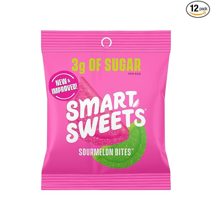 SmartSweets Sourmelon bites, Low Sugar Gummy Candy (3g), Low Calorie (130), Gluten-Free -1.8oz (P... | Amazon (US)