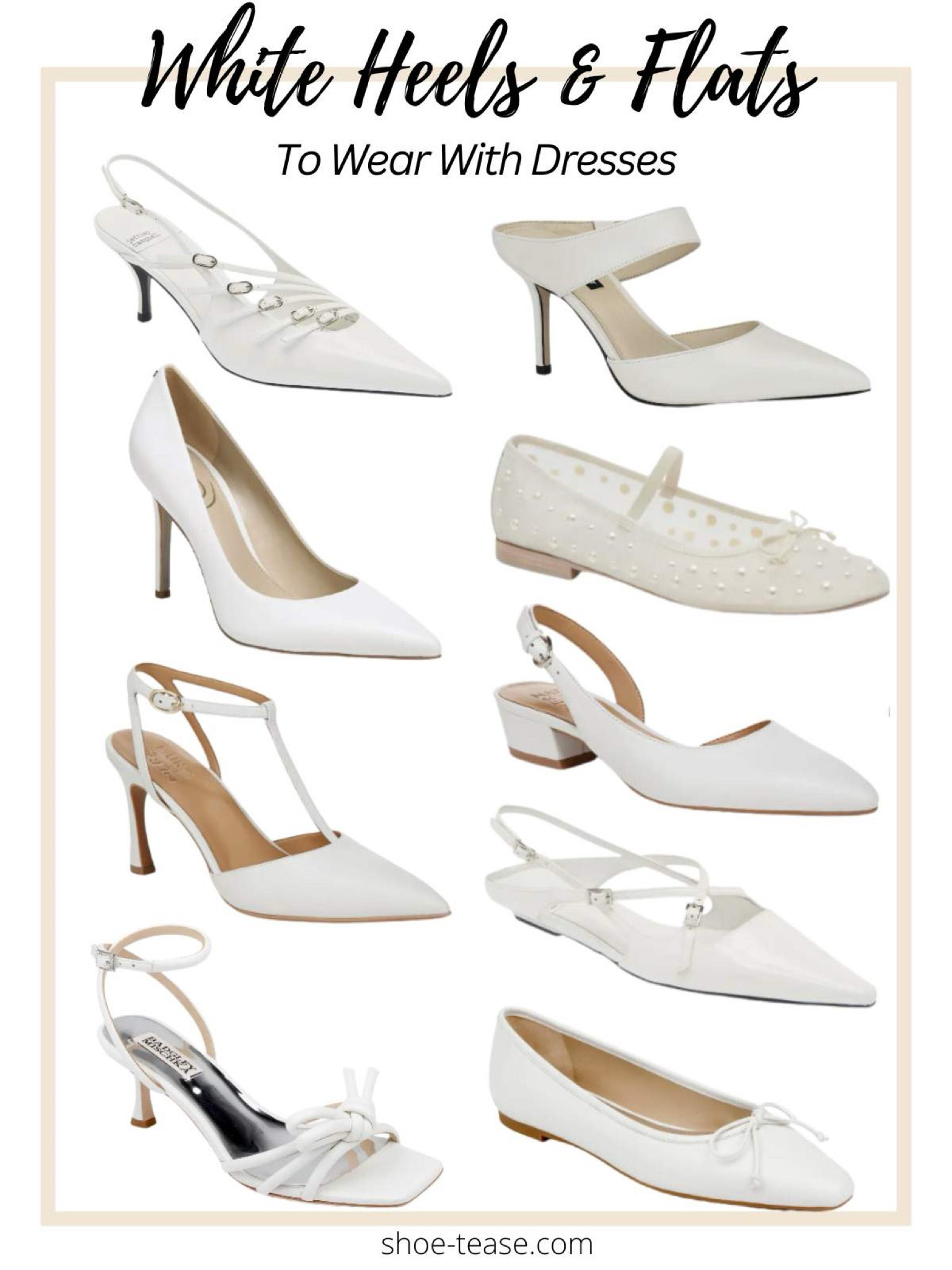 White flats, heels and shoes for dresses and more!

#LTKShoeCrush