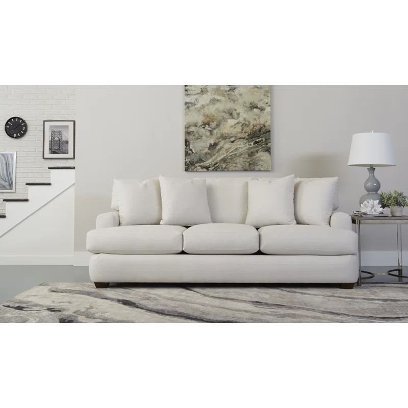 Emilio 90'' Recessed Arm Sofa with Reversible Cushions | Wayfair North America