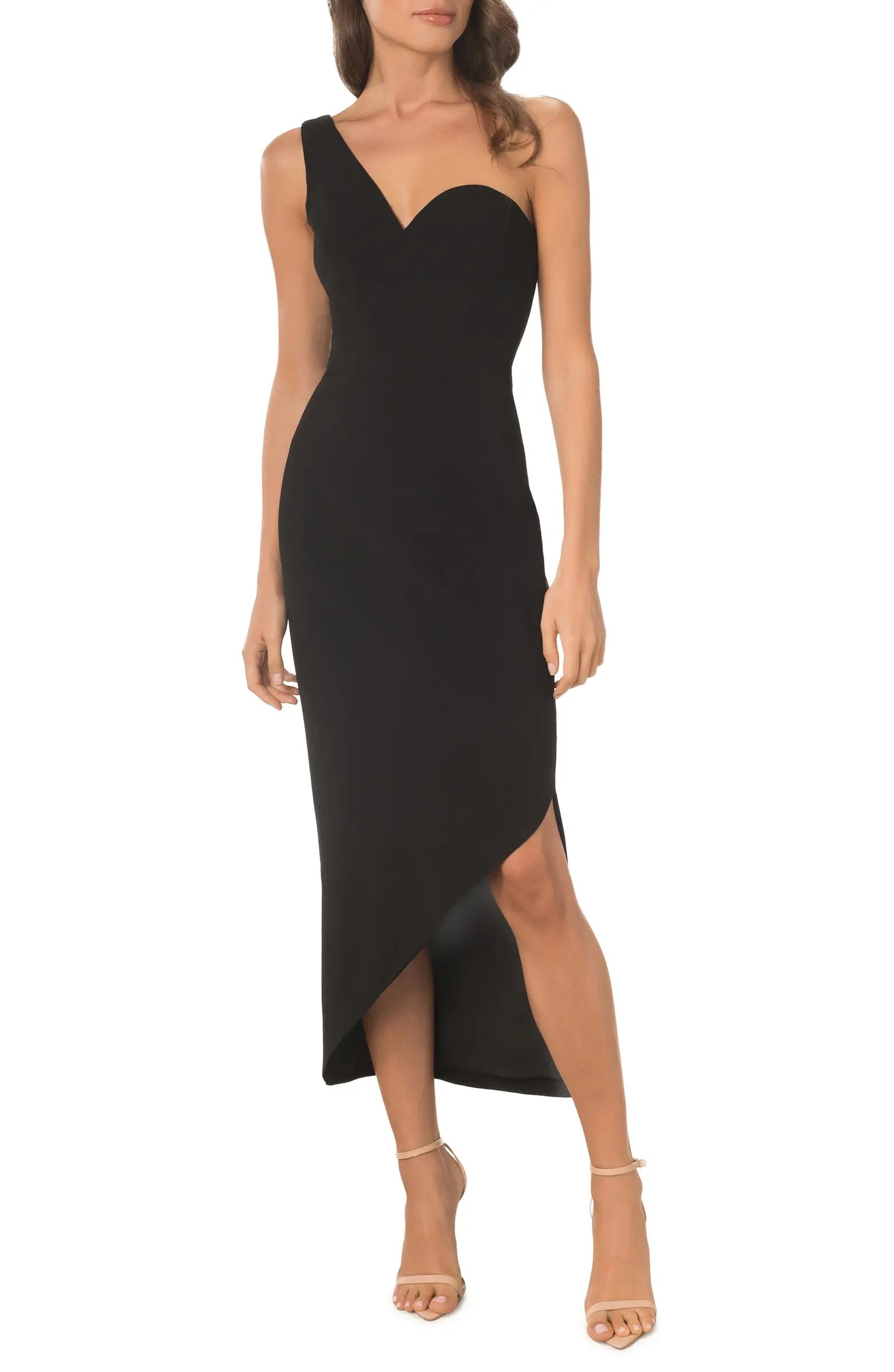 Magnolia One-Shoulder Asymmetric Body-Con Midi Dress | Nordstrom