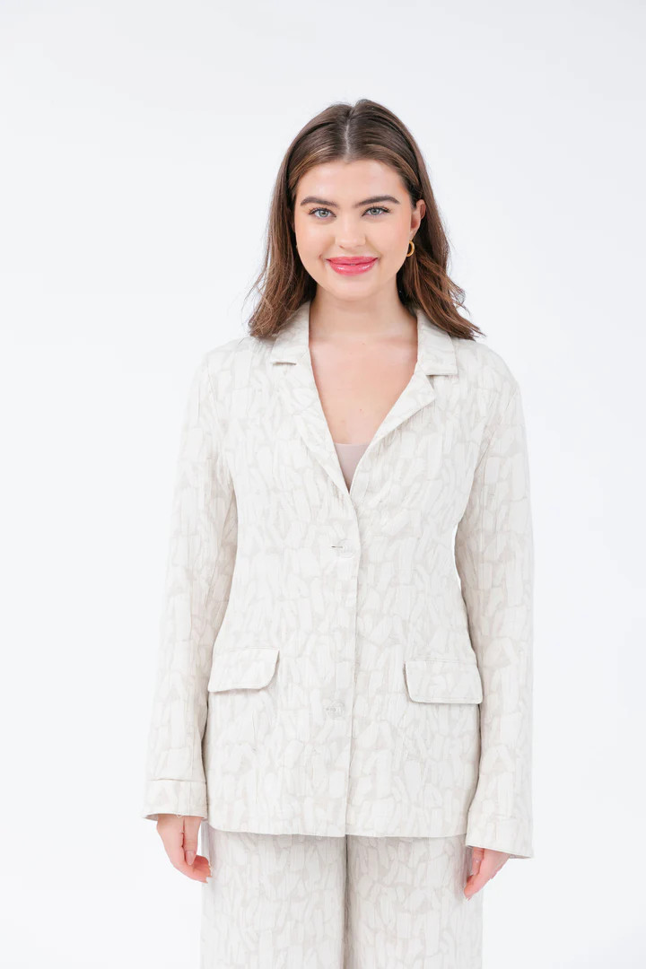 Harlow Blazer in Oatmeal | SMASH+TESS CA
