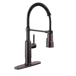 Delta Theodora Single-Handle Pull-Down Sprayer Kitchen Faucet with Spring Spout and ShieldSpray i... | The Home Depot