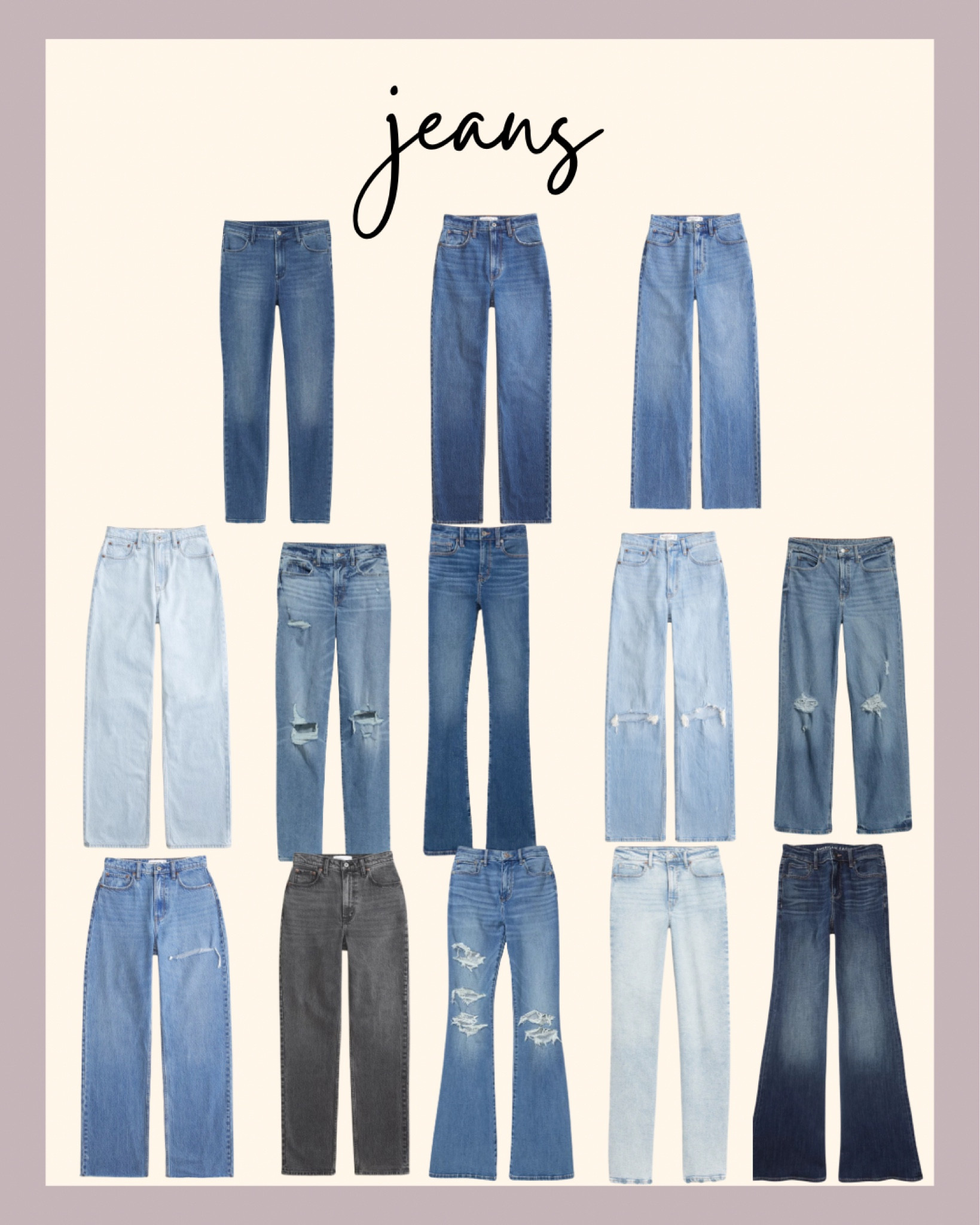 Jeans 

#LTKMostLoved #LTKstyletip #LTKmidsize
