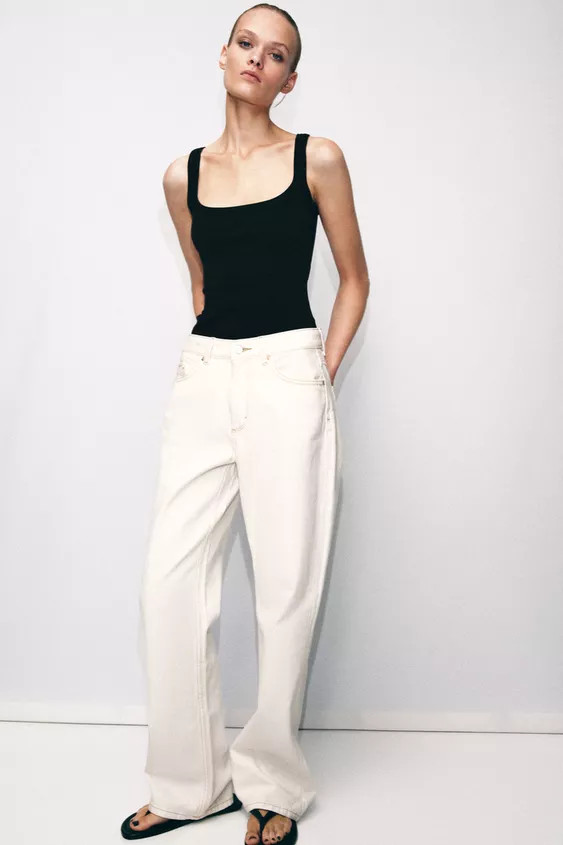 COTTON SLEEVELESS T-SHIRT | Zara UK