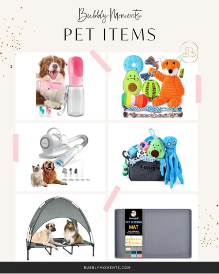 Discover our premium pet items, crafted to ensure your furry friends enjoy comfort and convenience on every adventure. From cozy beds and durable leashes to interactive toys and travel carriers, our collection has everything you need to keep your pets happy and safe. Perfect for both everyday outings and grand adventures, these items are designed with your pet’s well-being in mind.

#PetGear #FurryFriends #TravelWithPets #PetComfort #HappyPets

#LTKGiftGuide #LTKsalealert #LTKfamily
