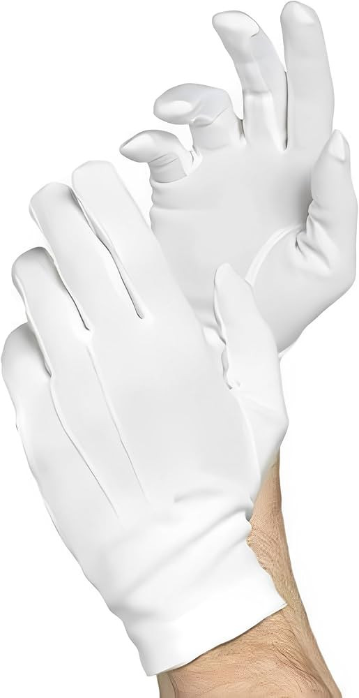Luxurious White Santa Cotton Gloves - Adult Size (1 Pair) - Ultra-Soft, Premium Quality, Classic ... | Amazon (US)