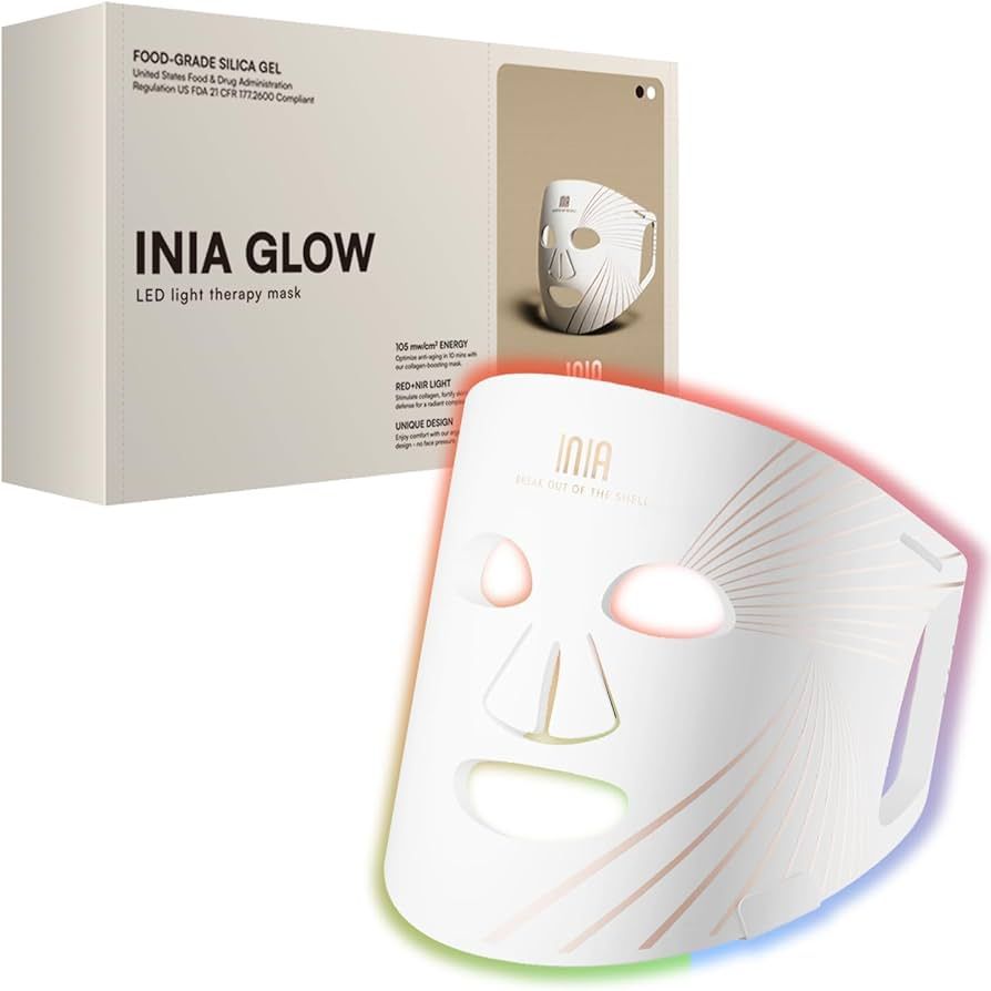 Red Light Therapy Mask for Face, Glow LED Contour Face Mask with Near-Infrared Red Light (NIR), P... | Amazon (US)