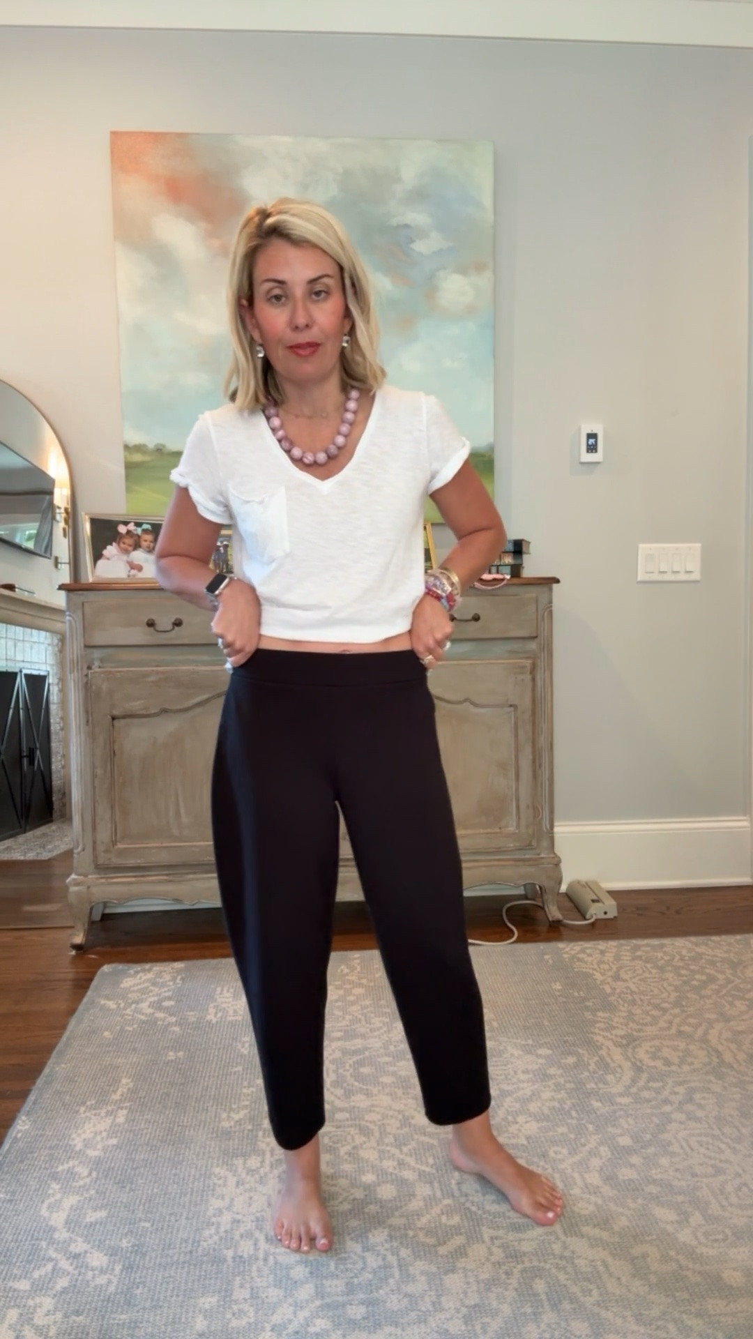 Sharing 3 styles (2 lengths) non denim pants we can and will dress up and down!

This is the small petite barrel
Xs tee

Catherine20 to save on the arm candy!



#LTKootd #LTKdayinmylife #LTKPetite