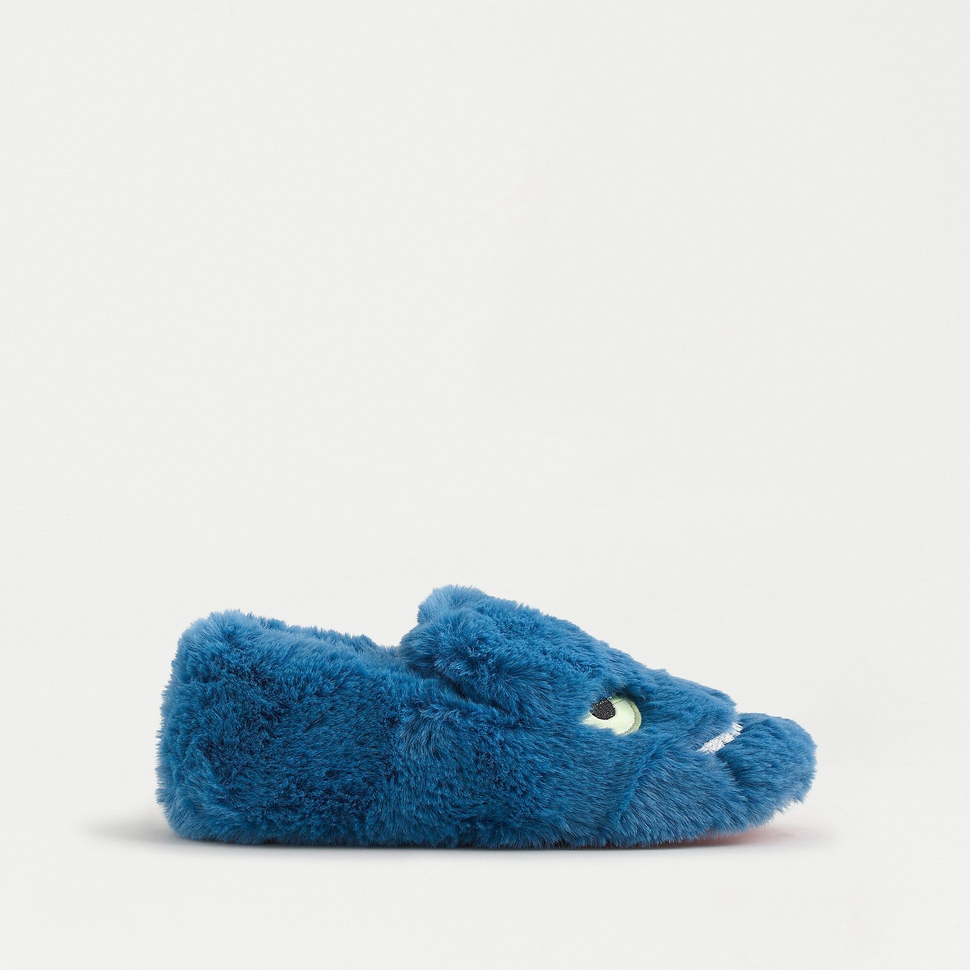 Kids' fuzzy monster slippers with glow-in-the-dark eyes | J.Crew US