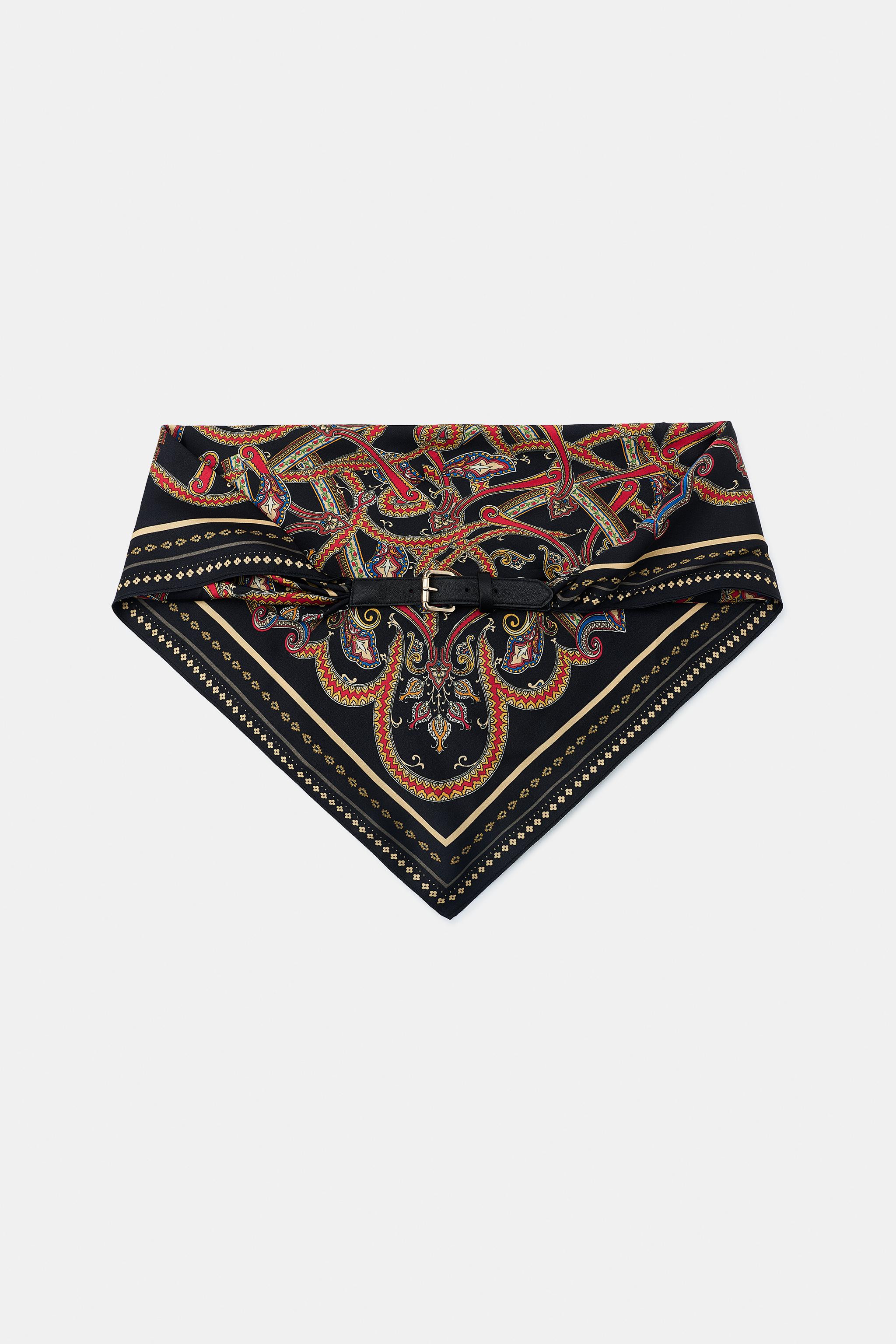 PRINTED SCARF BELT | Zara US