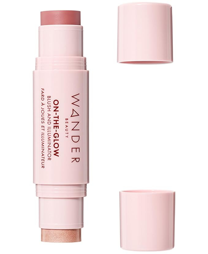 "Wander Beauty On-the-Glow Blush and Illuminator - Bare/Nude Glow - 7-in-1 Hydrating Cream Blush ... | Amazon (US)