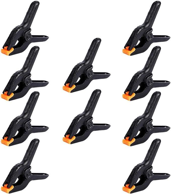10 Packs of 3.5 inch Professional Plastic Small Spring Clamps Heavy Duty for Crafts or Plastic Cl... | Amazon (US)