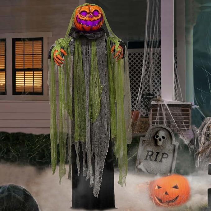 Halloween Decorations Outdoor - 6 Ft. Large Animated Root of Evil Prop with Spooky Sound - Sound ... | Amazon (US)