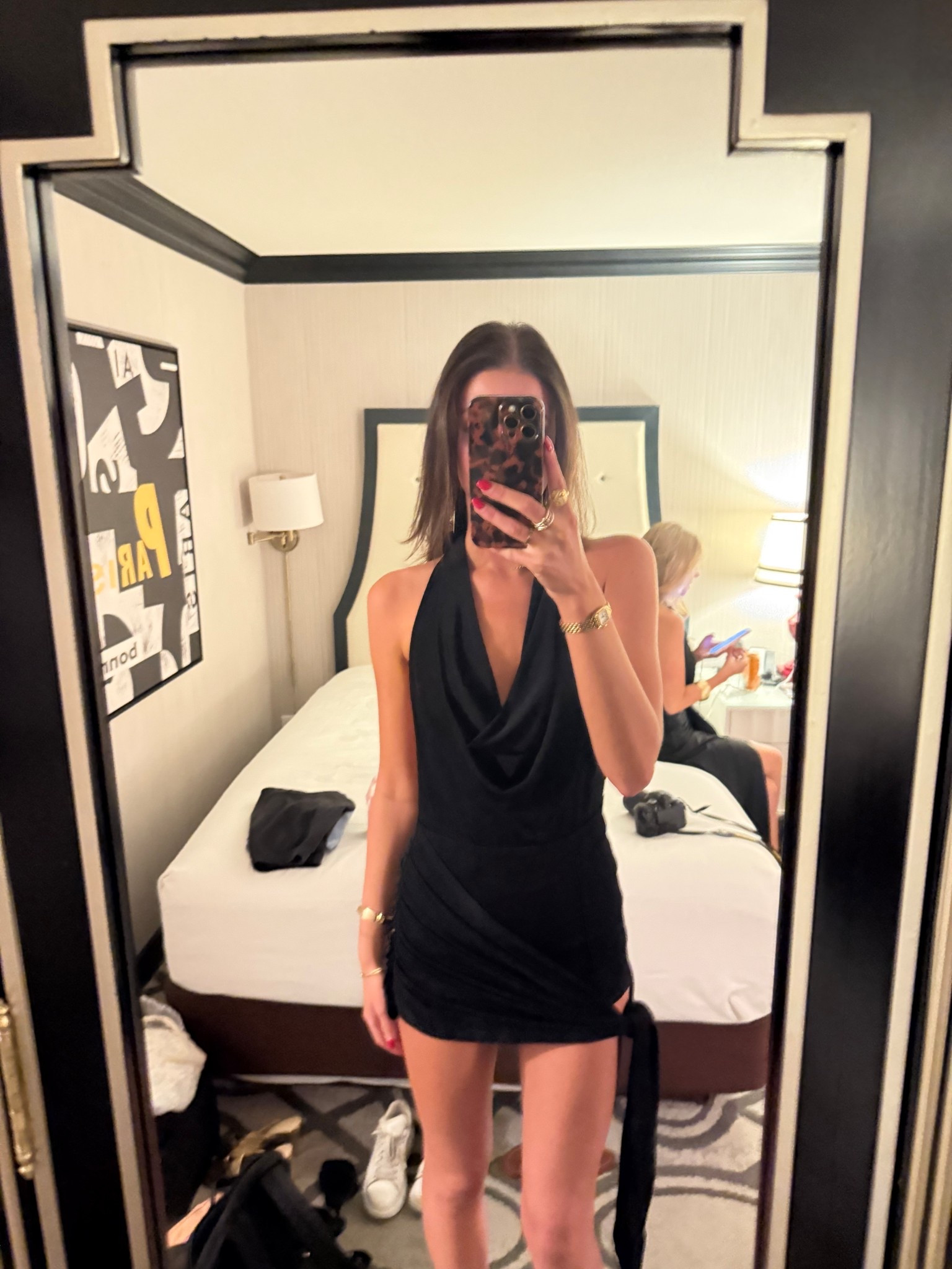 Black cowl neck mini dress. Night out outfit. Las Vegas outfit. Little black dress. Outfit inspo. Fall fashion. Winter fashion. Travel outfit. Vacation outfit. Monochrome outfit. Backless dress. V neck dresss


#LTKTravel #LTKStyleTip