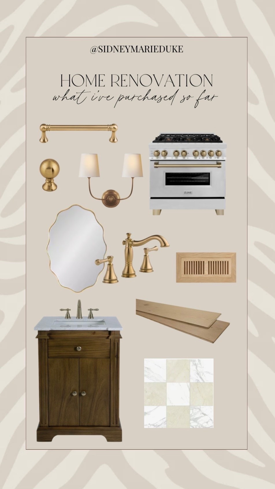 What I’ve purchased so far for my home renovation 🤍




Home decor, bathroom, kitchen, appliances, tiles, lighting, hardware, new home, minimalism, neutral, sidneymarieduke

#LTKHome