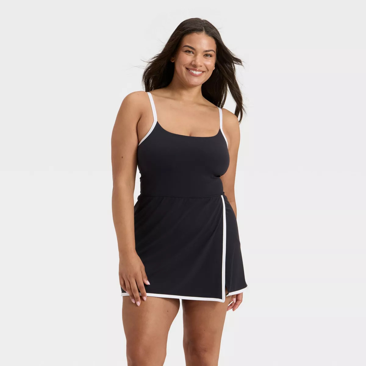 Women's Everyday Soft Wrap Active Dress - All In Motion™ Black XS | Target