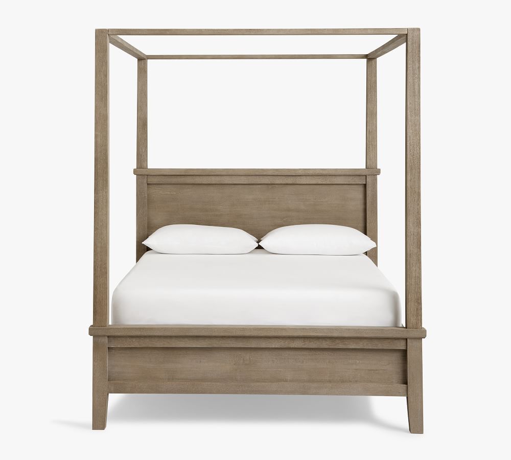 Farmhouse Canopy Bed, Queen, Gray Wash | Pottery Barn (US)