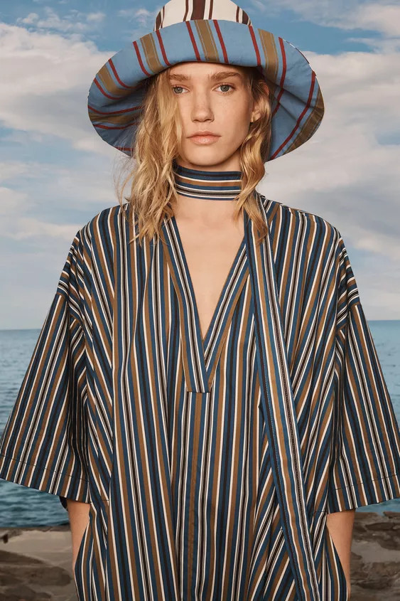 LIMITED EDITION STRIPED REVERSIBLE BUCKET HAT | Zara US