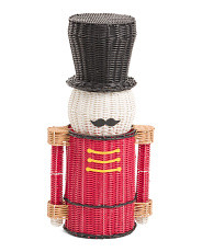 30in Figural Resin And Rattan Storage Nutcracker | Baskets & Storage | Marshalls | Marshalls