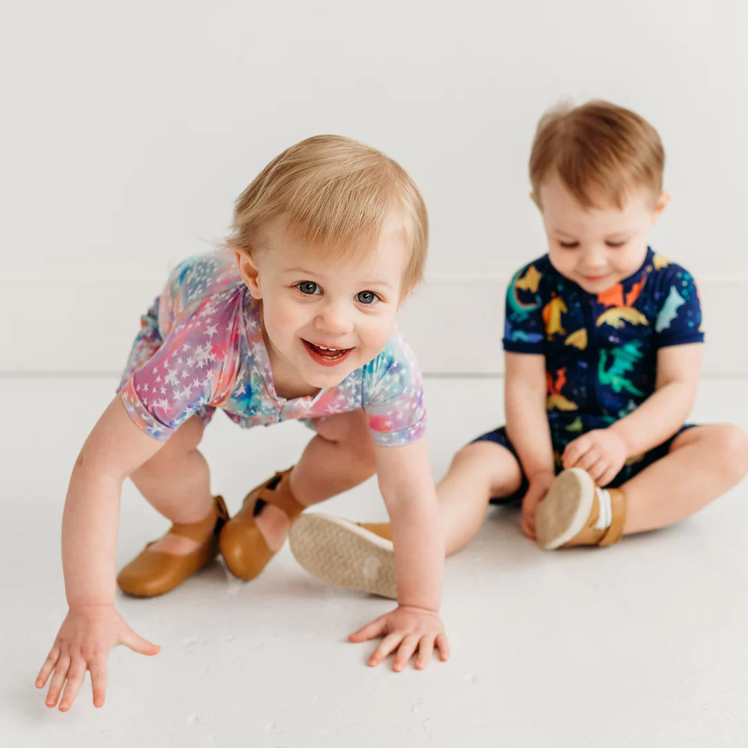 Dragon Galaxy Shorty Romper | Little Sleepies