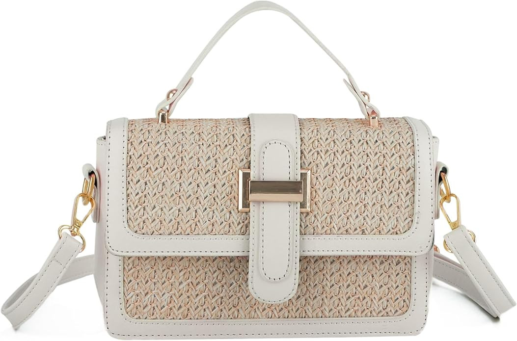 Oweisong Summer Straw Handbags for Women 2024 Spring Purses Trendy Woven Crossbody Bags Vacation ... | Amazon (US)