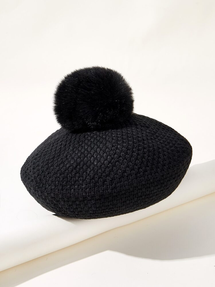 Pom Pom Decor Beret | SHEIN
