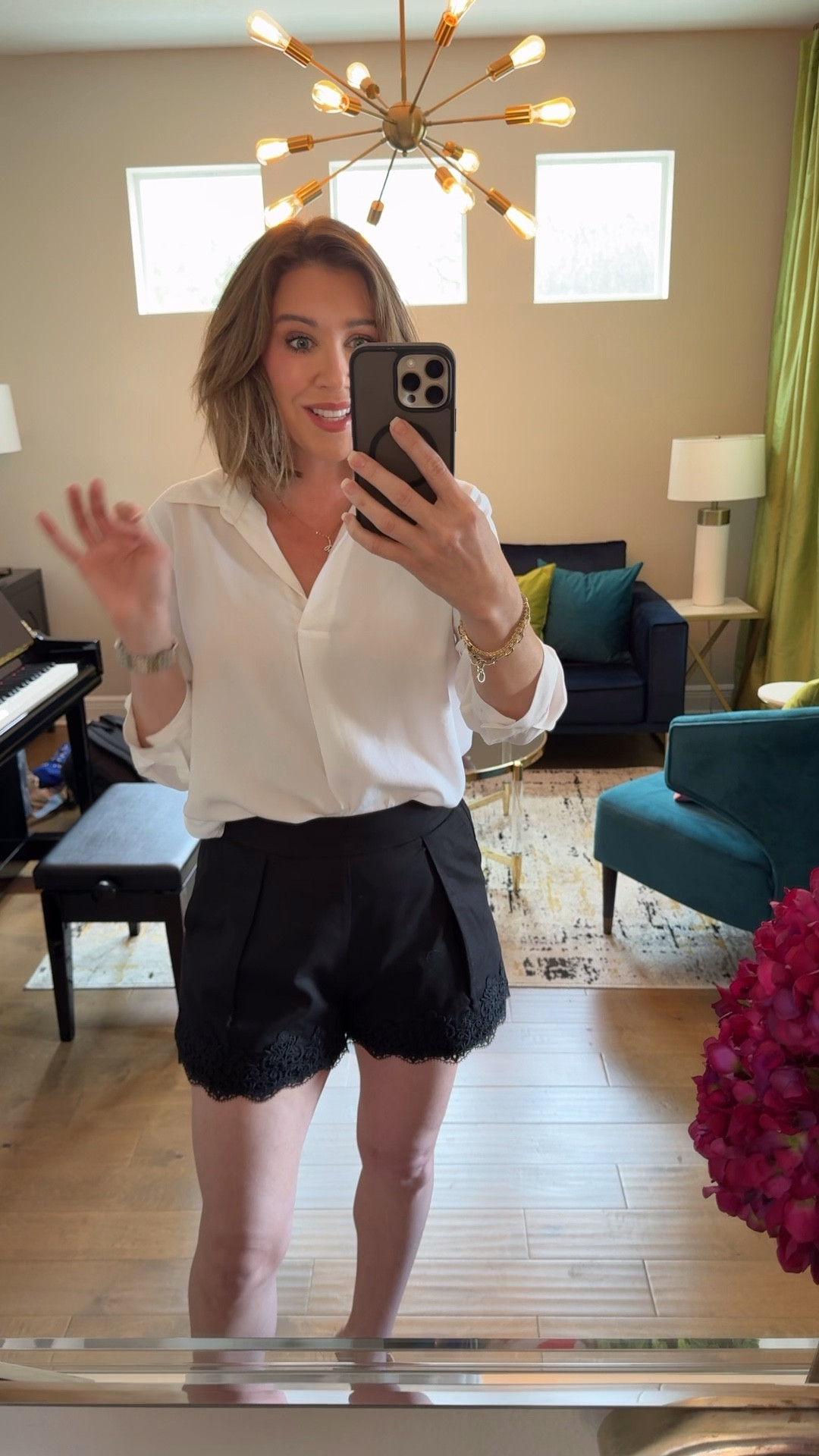 Sized down to a small in the top. Wearing my normal size in the shorts 

#LTKgrwm #LTKootd