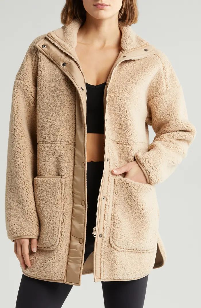 Cozy Faux Shearling Jacket | Nordstrom